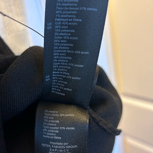 SANDRO Bi-Layered Ruffle Collar Knitted Wool Pinafore Dress 36 - Picture 6 of 16